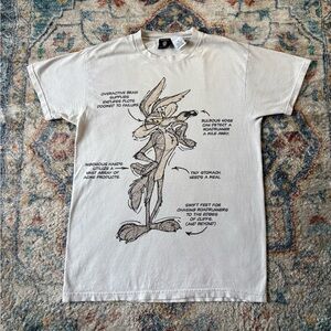 Vintage Warner Bros Wil-E Coyote Features T-shirt Medium